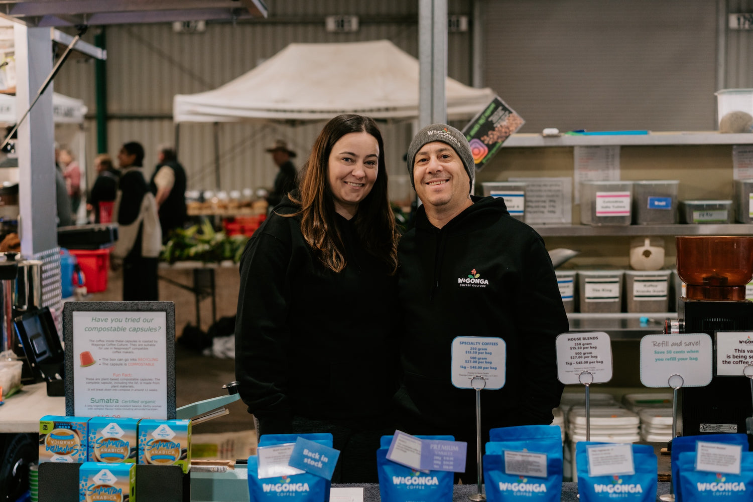 We are a local family with a small business, roasting in Canberra.